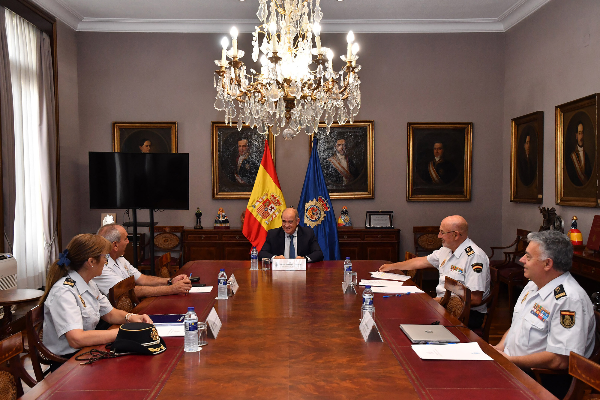 Miembros del Consejo Rector del Centro Universitario de Formación de la Policía Nacional. Catorce de marzo de 2023.